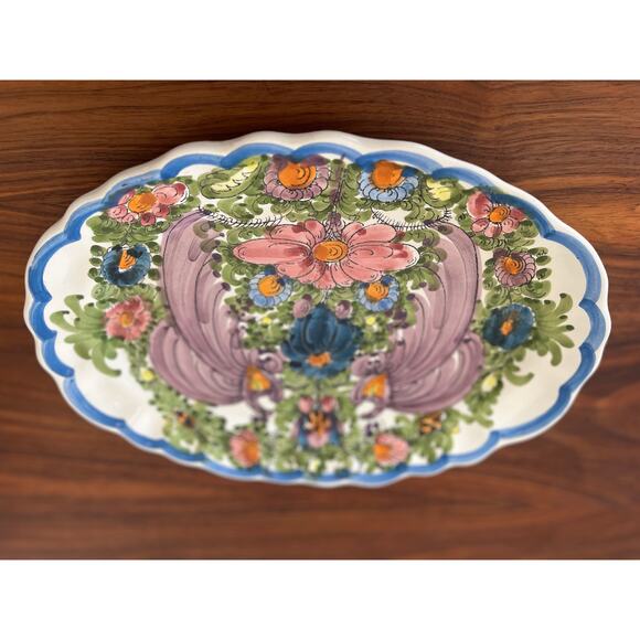 Vintage Skyros Designs Hand Painted Ceramic Plate Decorative Greece Decor - Picture 4 of 10